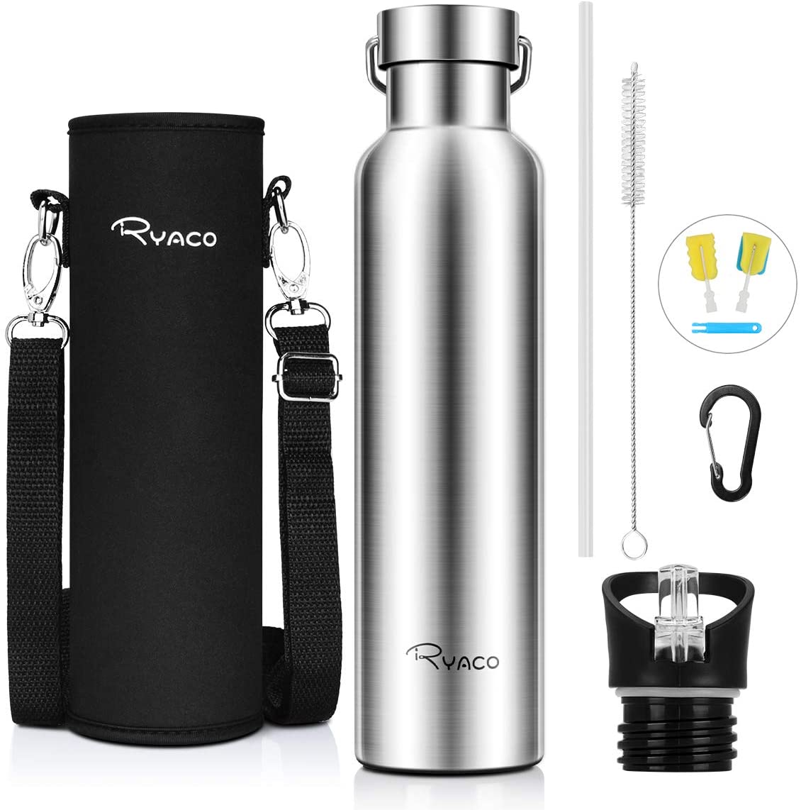 Ryaco Botella de Agua aislada al vacío de Acero Inoxidable - Imagen 2