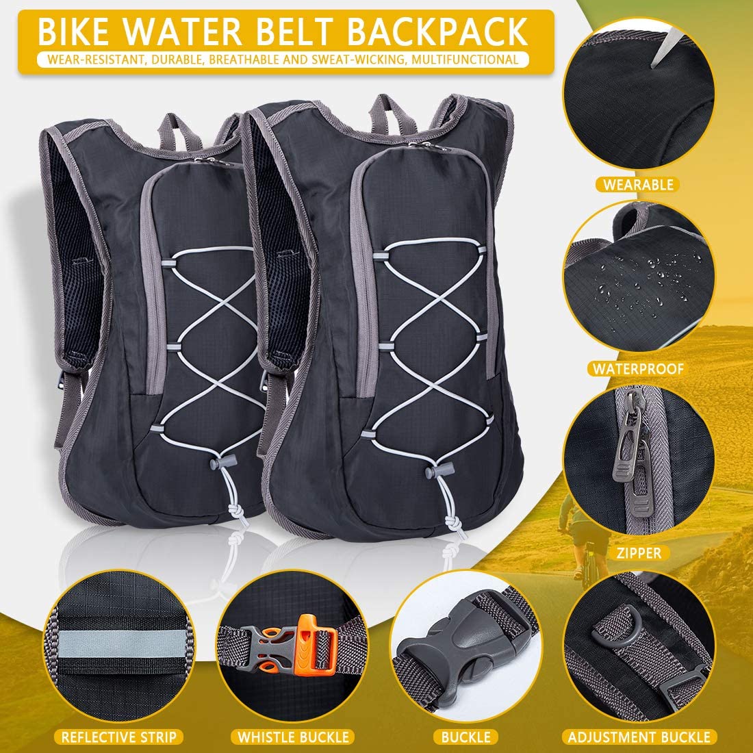 Aiface 8L Mochila de Ciclismo Ligero - Imagen 4