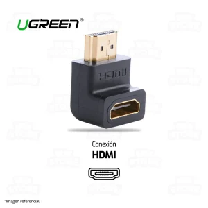 ADAPTADOR HDMI 90° UGREEN 20109 | HEMBRA A HEMBRA