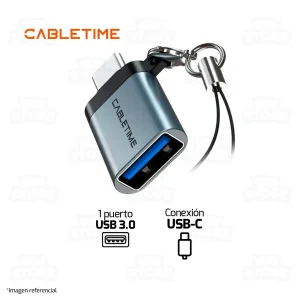 ADAPTADOR OTG TIPO-C CABLETIME CP71G | USB 3.0 |