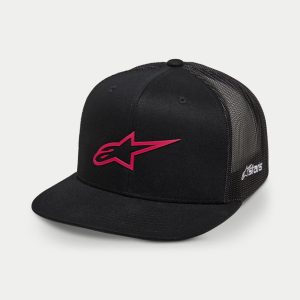 GORRA ALPINESTARS 3D AGELESS NEGRO ROJO CAMIONERA