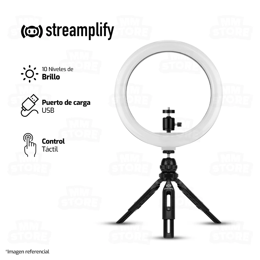 Aro de Luz Streamplify LIGHT 10-USB-TP 10 Pulgadas - Imagen 2