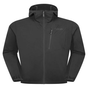 Rab Borealis Alpine Hoody – Softshell Ligera para Escalada, Alpinismo y Montaña Técnica