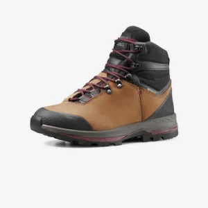 Botas impermeables de piel Forclaz TREK100