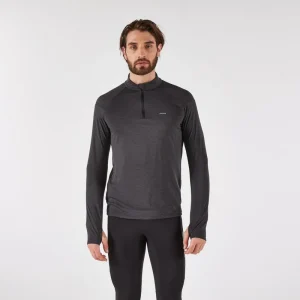 Camiseta transpirable cálida manga larga KIPRUN RUN 100