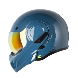 CASCO ABATIBLE SHAFT 3610DV SOLID AZUL BRILLANTE