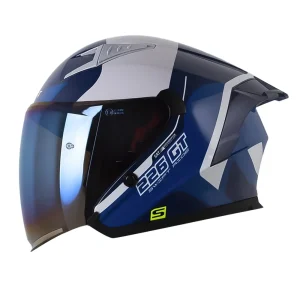 CASCO ABIERTO SHAFT 226 GT MINUET AZUL BLANCO BRILLANTE