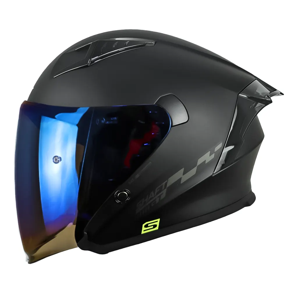CASCO ABIERTO SHAFT 226 GT SOLID NEGRO MATE - Imagen 2