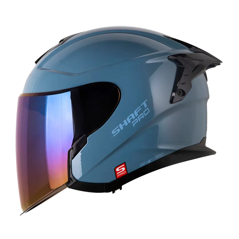 CASCO ABIERTO SHAFT PRO SERIES 240DV SOLID AZUL BRILLO