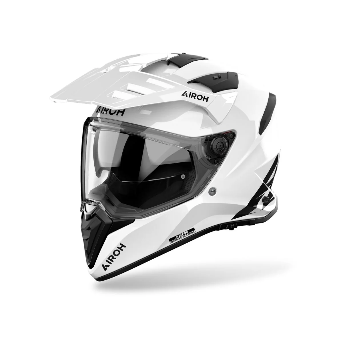 CASCO DUAL MULTIPROPOSITO AIROH BANDIT BLANCO BRILLANTE - Imagen 2