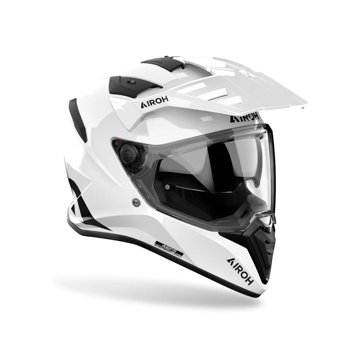 CASCO DUAL MULTIPROPOSITO AIROH BANDIT BLANCO BRILLANTE - Imagen 3