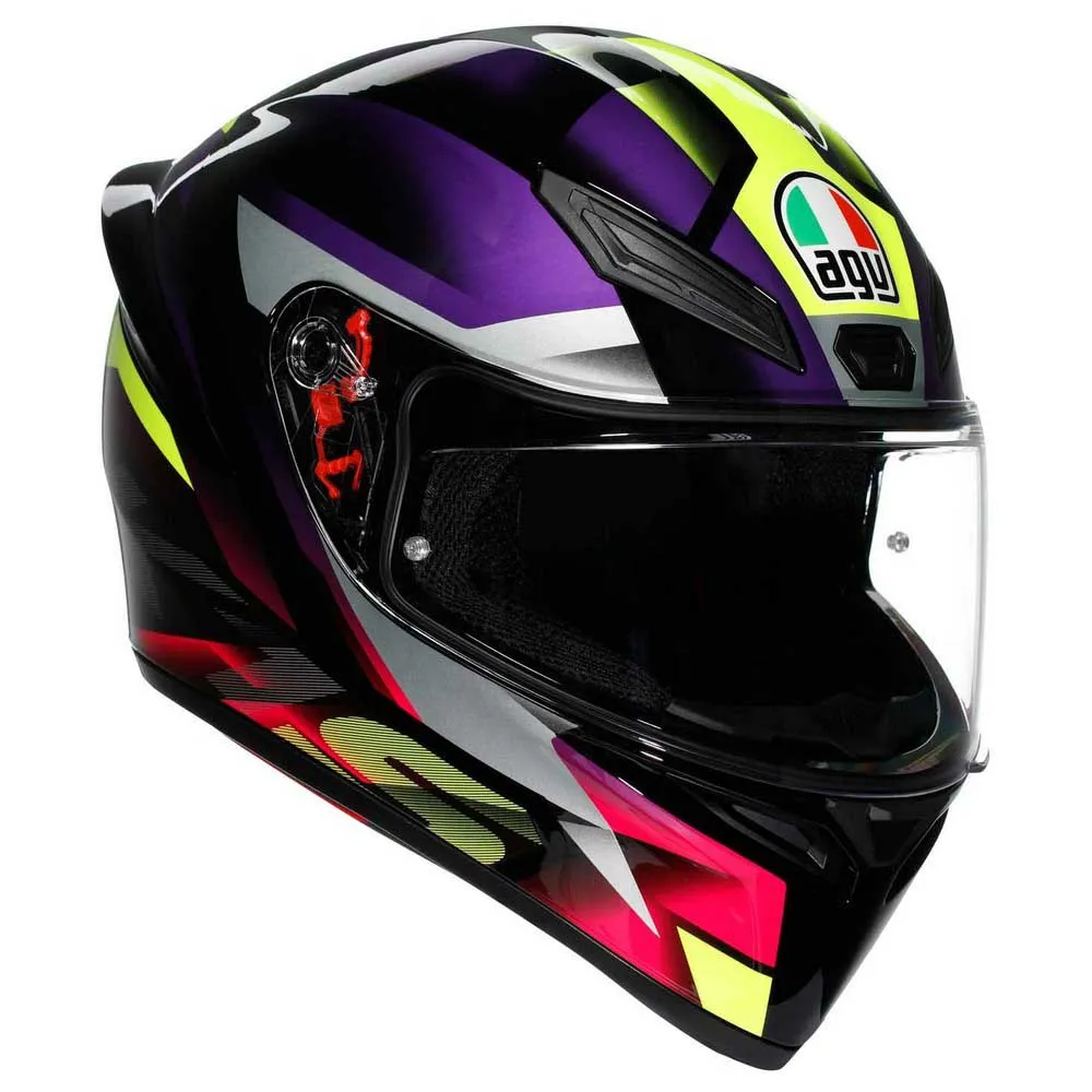 CASCO INTEGRAL AGV K1S MULTI FASTLAP MORADO BRILLO - Imagen 2