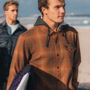 Camisa de pana Furnace Bonded Flannel  BILLABONG ref-EBYWT03005 csro cuadros marrón