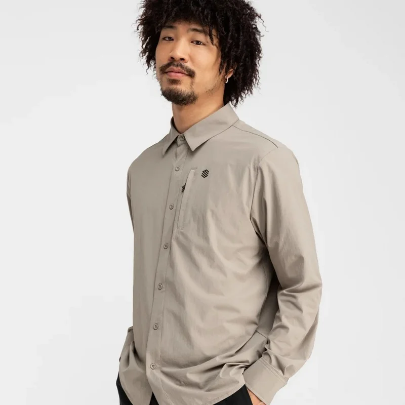 Camisa manga larga trekking Anti-UV SIROKO - Imagen 2