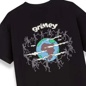 Camiseta GRIMEY manga corta GA774-FW25 THE PLANET REGULAR THE BLACK-negro