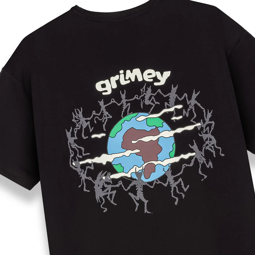 Camiseta GRIMEY manga corta GA774-FW25 THE PLANET REGULAR THE BLACK-negro - Imagen 2