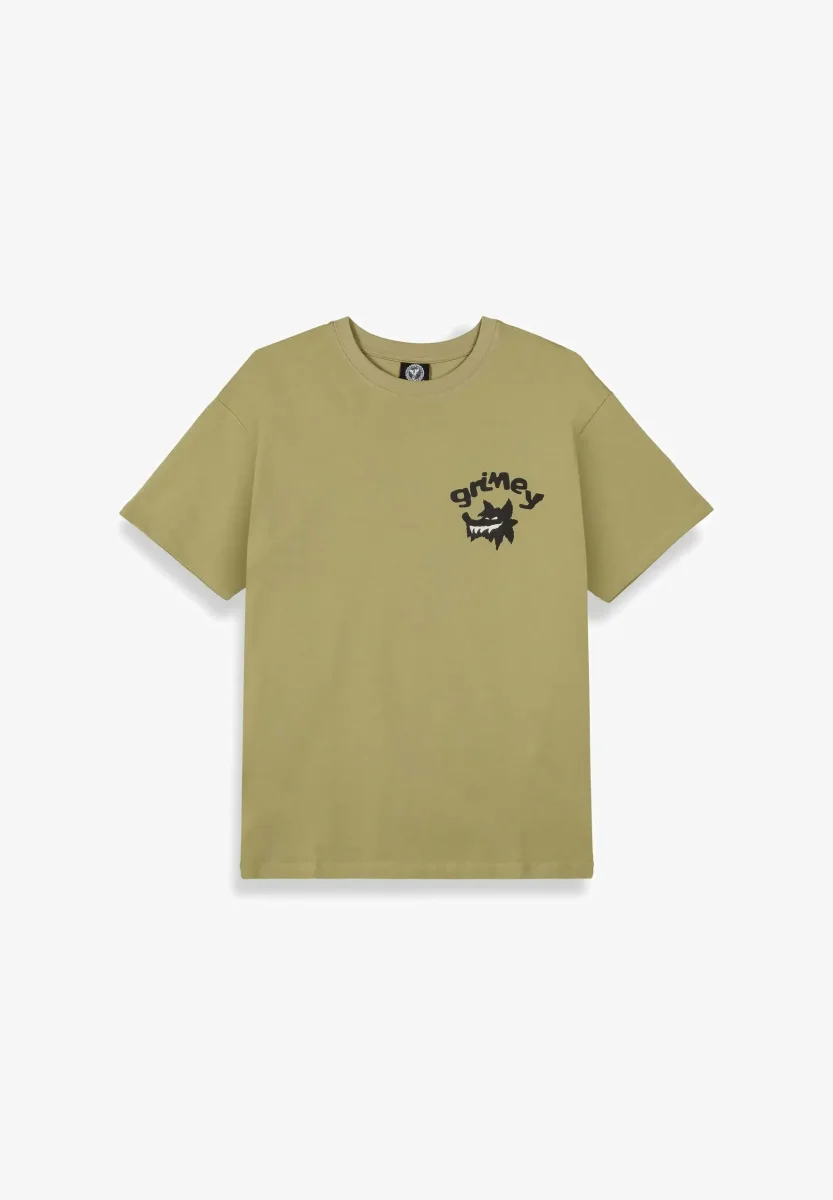 Camiseta GRIMEY manga corta GA774-FW25 THE PLANET REGULAR THE KHAKI-verde - Imagen 3