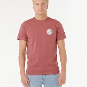 Camiseta Hombre RIP CURL manga corta WETTIE ICON 0QAMTE(apple butter)granate