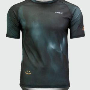 Camiseta trail running masculina SPIRIT BLACK
