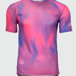Camiseta trail running masculina SPIRIT PURPLE