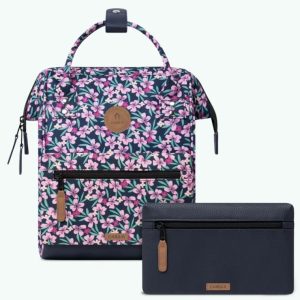 MOCHILA -BOLSO CABAIA Adventurer Small CAGLIARI TWO POCKETS multico purple- Flores