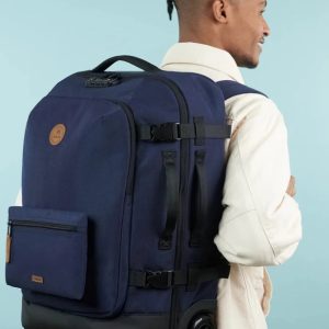 MALETA _MOCHILA CABAIA blanda con 2 ruedas Small Reykjavik CAB324RUXJ navy-azul marino