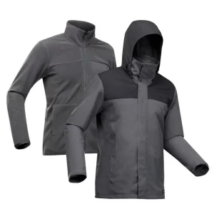 Casaca impermeable 3 en 1 (0°C) Forclaz TRAVEL100