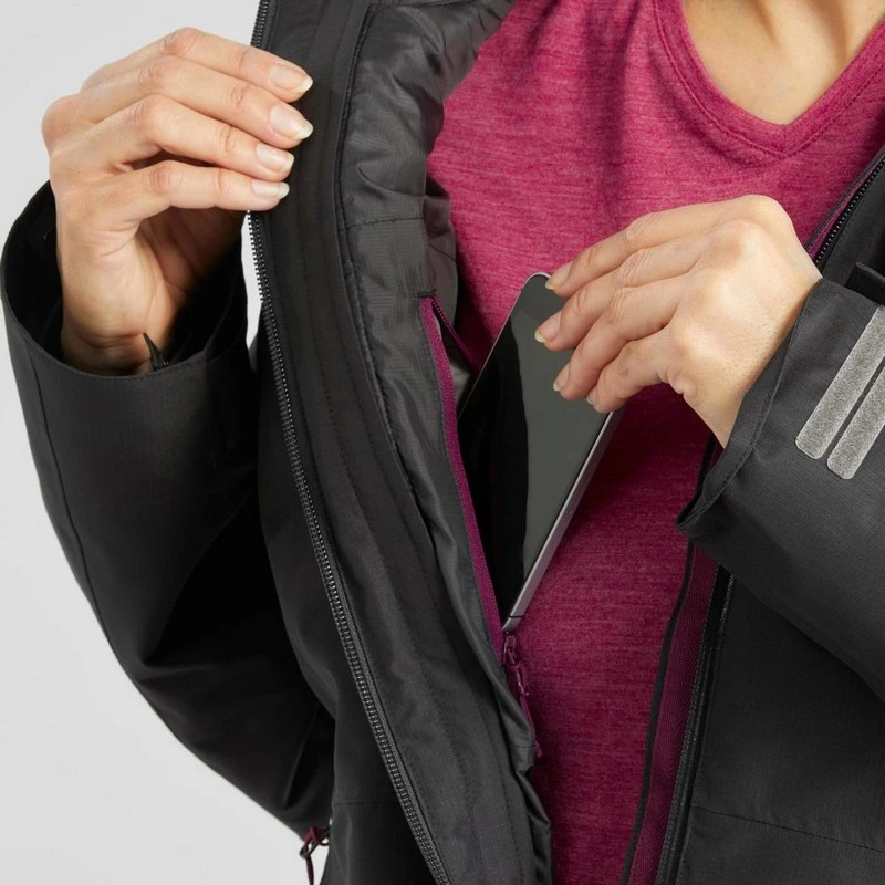 Casaca impermeable 3en1 (-8°C) forclaz TRAVEL500 - Imagen 4