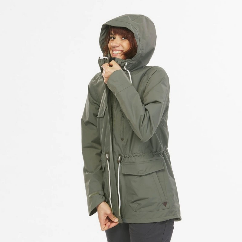 Casaca impermeable de mujer Quechua NH550 - Imagen 7