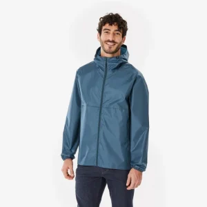 Chubasquero impermeable cremallera entera Quechua Raincut
