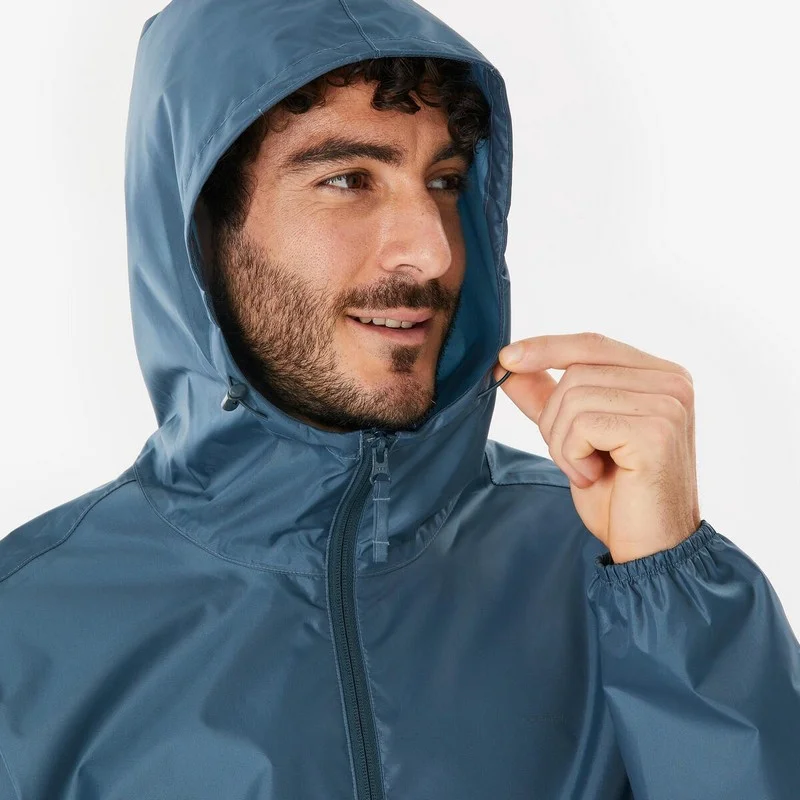 Chubasquero impermeable cremallera entera Quechua Raincut - Imagen 6