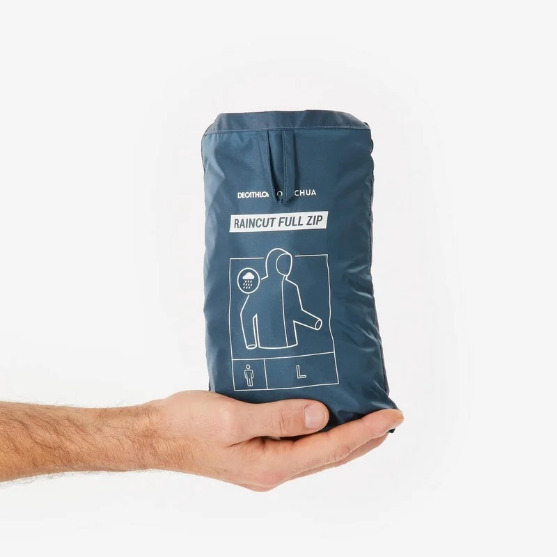 Chubasquero impermeable cremallera entera Quechua Raincut - Imagen 8