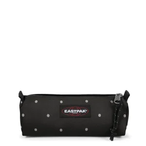 Estuche Eastpak escolar Benchmark SINGLE EK000372 6W3 DOTS BLACK SILVER negro con topitos