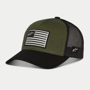 GORRA ALPINESTARS FLAG SNAPBACK HAT VERDE MILITAR