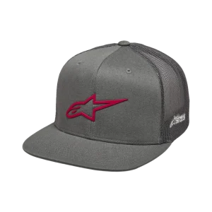 GORRA ALPINESTARS 3D AGELESS TRUCKER GRIS ROJO