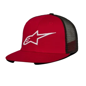 GORRA ALPINESTARS CORP TRUCKER ROJO/NEGRO