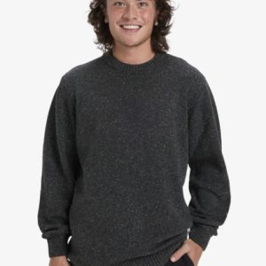 Jersey QUIKSILVER  para hombre cuello redondo Slow Song Neppy ref-EQYSW03325 (ktao)gris jaspeado