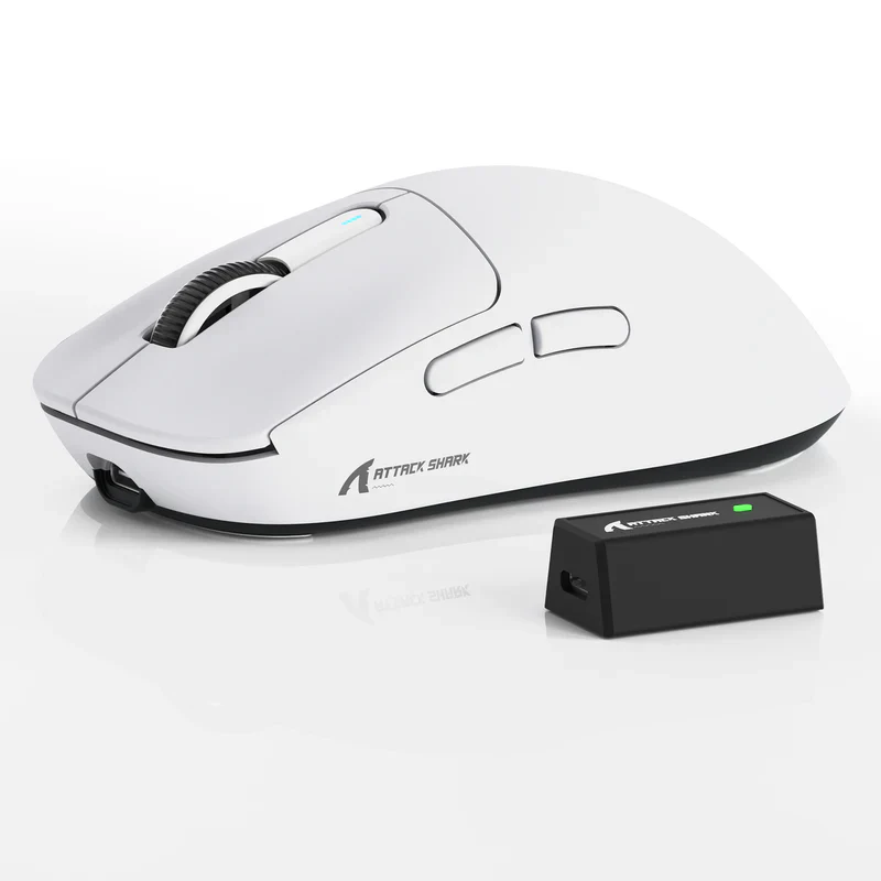 MOUSE ATTACK SHARK X3 PRO | INALAMBRICO | 8000 HZ | 26,000 DPI | BLANCO - Imagen 3