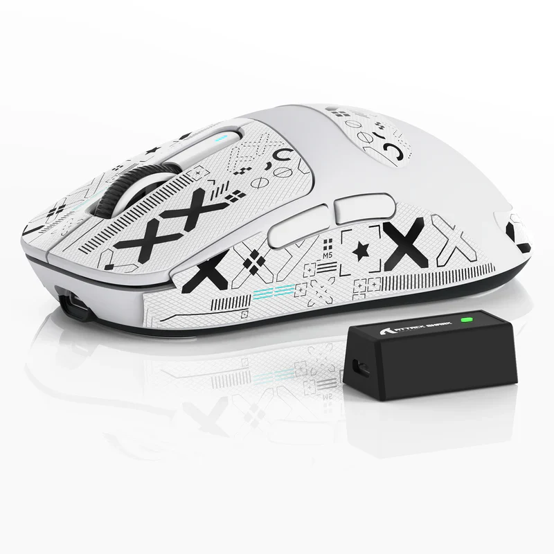 MOUSE ATTACK SHARK X3 PRO | INALAMBRICO | 8000 HZ | 26,000 DPI | BLANCO - Imagen 4