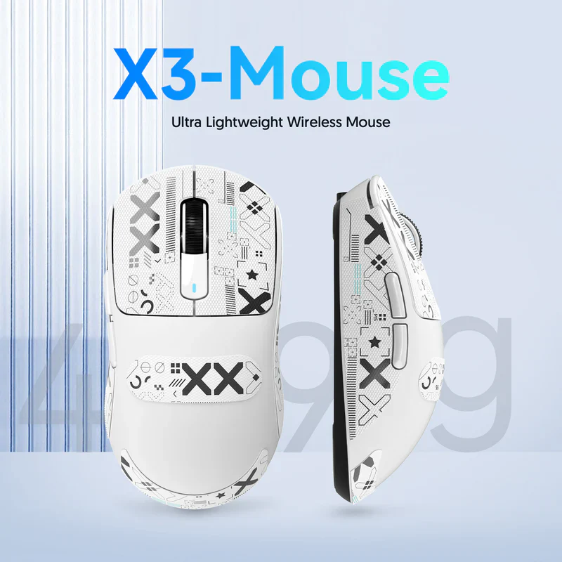 MOUSE ATTACK SHARK X3 PRO | INALAMBRICO | 8000 HZ | 26,000 DPI | BLANCO - Imagen 5