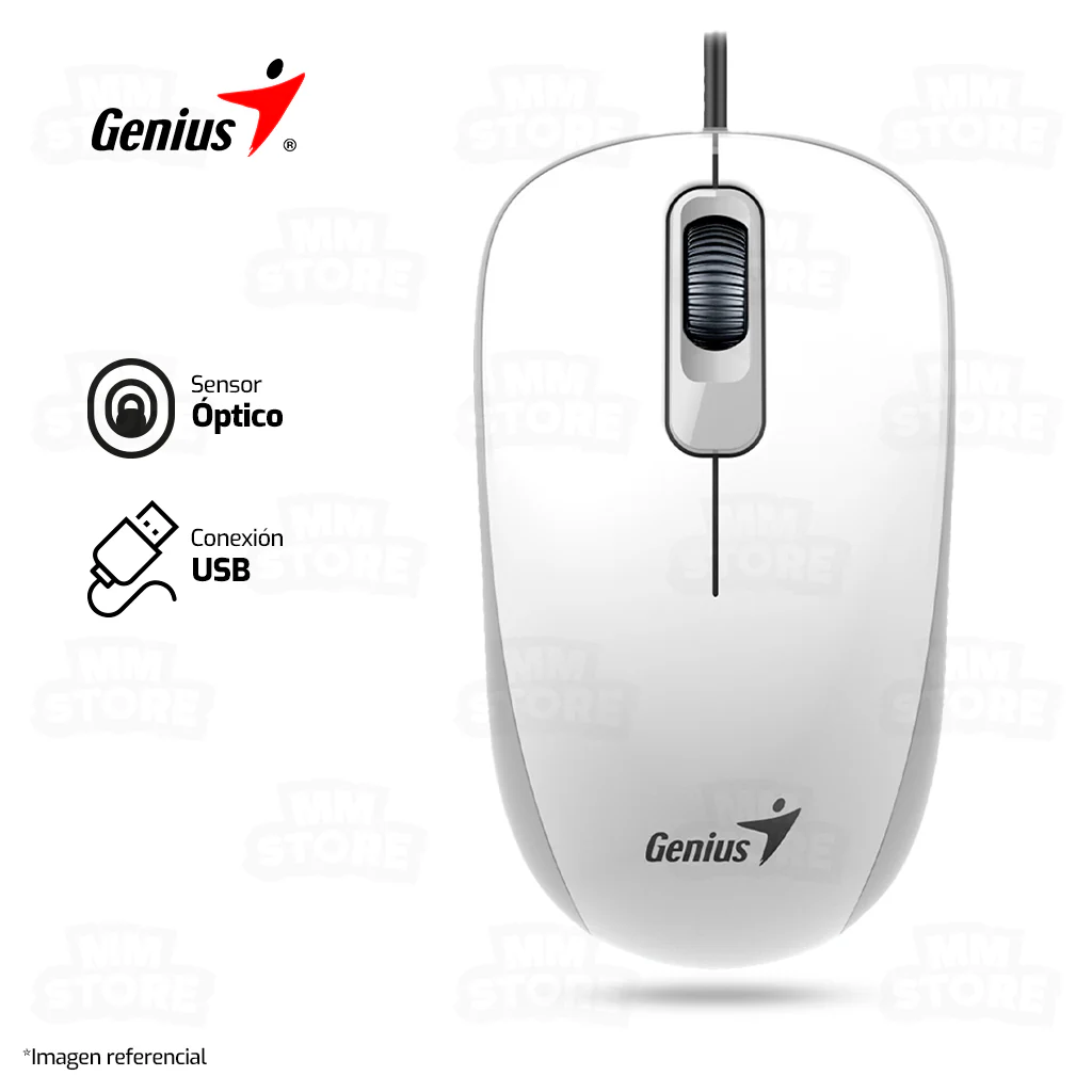 MOUSE GENIUS DX-110 | 1,000 DPI | BLANCO - Imagen 2