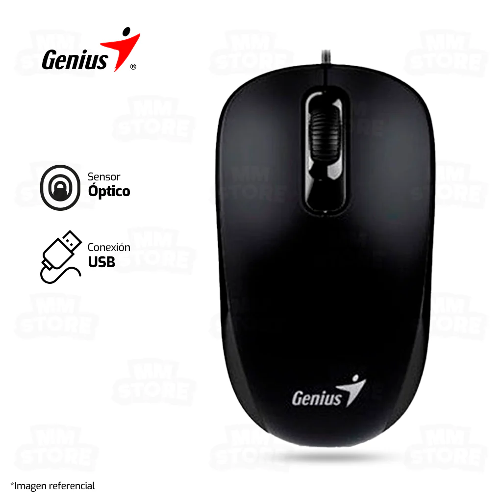 MOUSE GENIUS DX-110 | 1,000 DPI | NEGRO