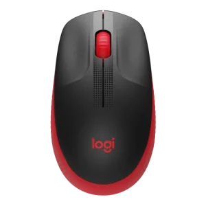 MOUSE LOGITECH M190 | INALAMBRICO | 1,000 DPI | NEGRO-ROJO