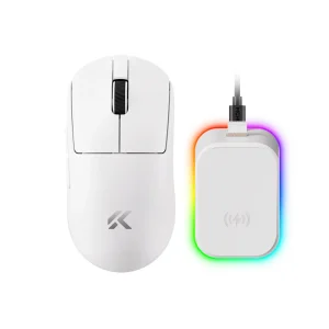 MOUSE MCHOSE A7 V2 ULTRA + | INALAMBRICO | 42,000 DPI | RGB | BLANCO