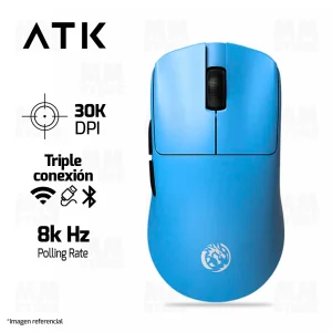 MOUSE ATK F1 V2 EXTREME LEVIATHAN | INALAMBRICO | 8000 Hz | AZUL