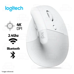 MOUSE LOGITECH LIFT VERTICAL | BLUETOOTH - INALAMBRICO | 4,000 DPI | BLANCO