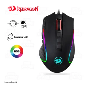 MOUSE REDRAGON PREDATOR M612 | CABLEADO | 8,000 DPI | RGB | NEGRO