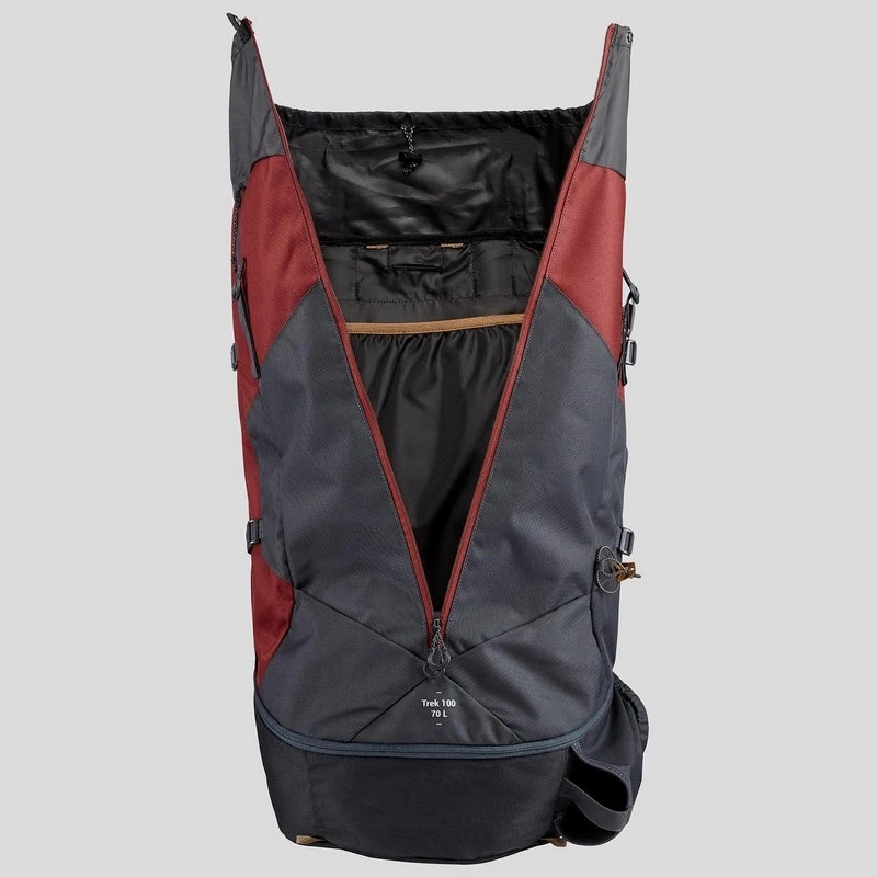 Mochila trekking y montaña 70L Forclaz TREK100 EASYFIT - Imagen 6