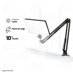 PANEL DE LUZ LED CON BRAZO MM-240 | 10,5" | CONTROL REMOTO