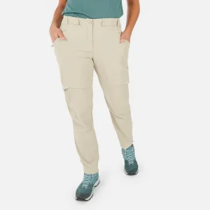 Pantalón convertible de mujer montaña y trekking Quechua MH550